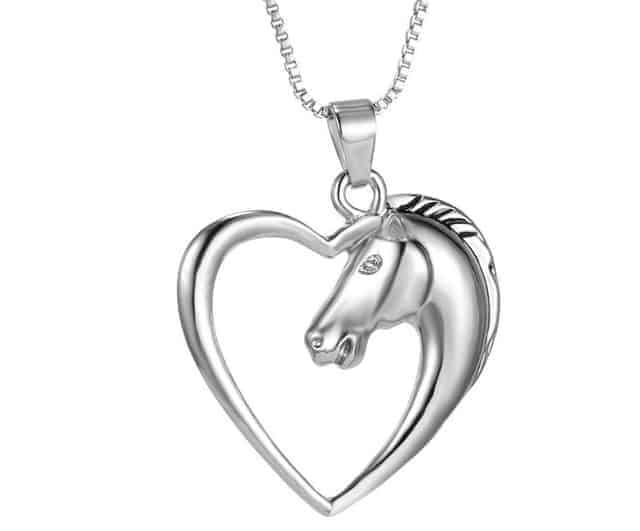 Twój Koń Naszyjnik "heart horse" Piękny naszyjnik przedstawiający konia w sercu.